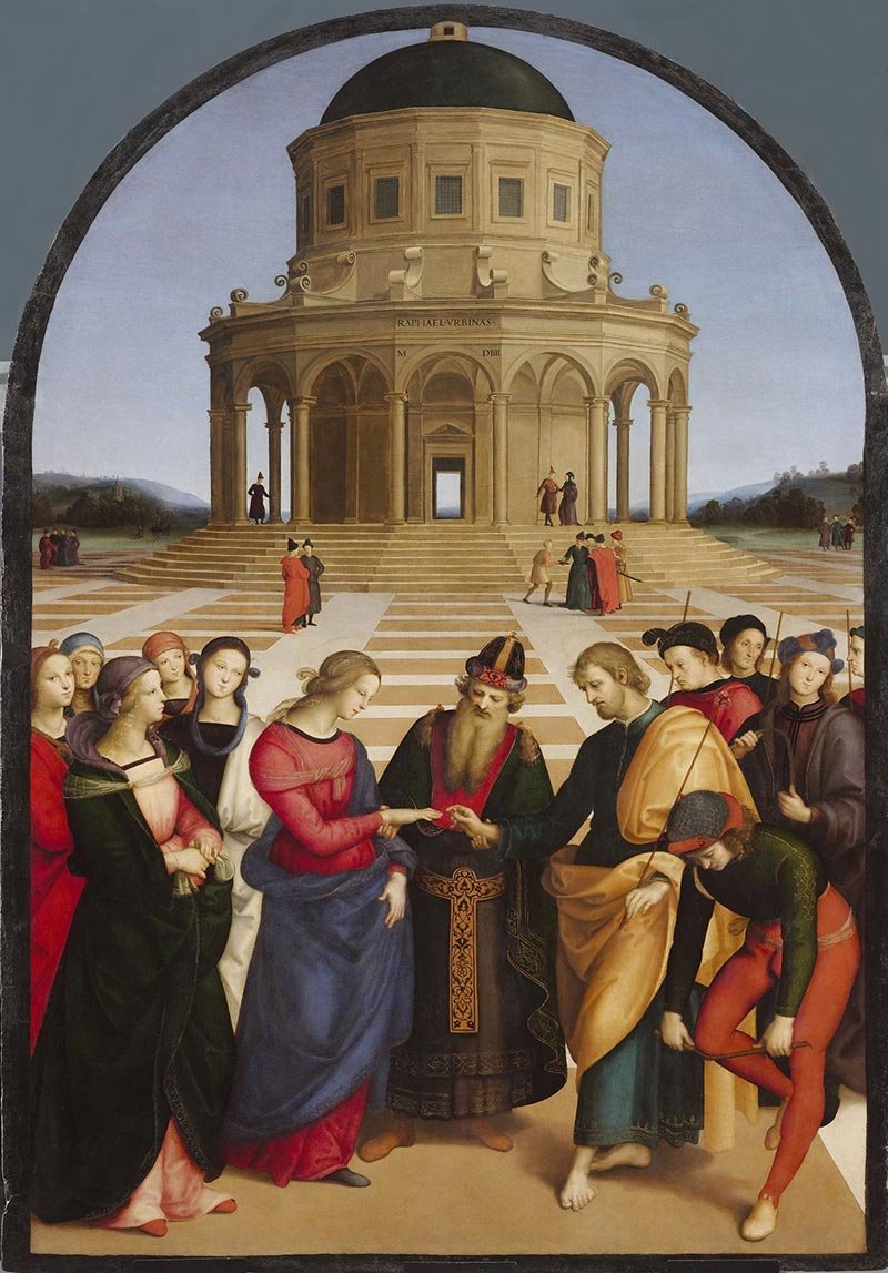 the marriage of the virgin of Perugino