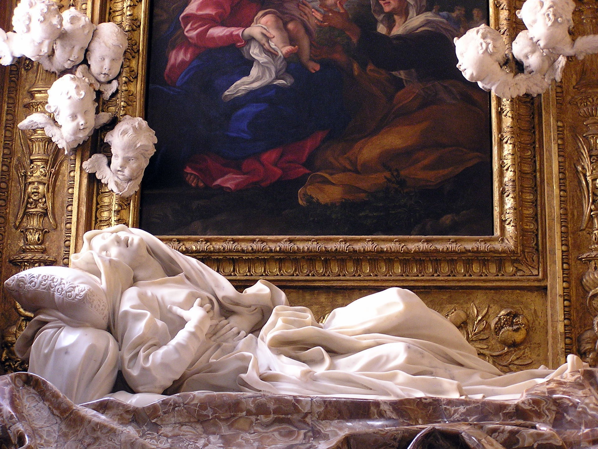 L’Estasi della beata Ludovica Albertoni di Bernini in San Francesco a Ripa
