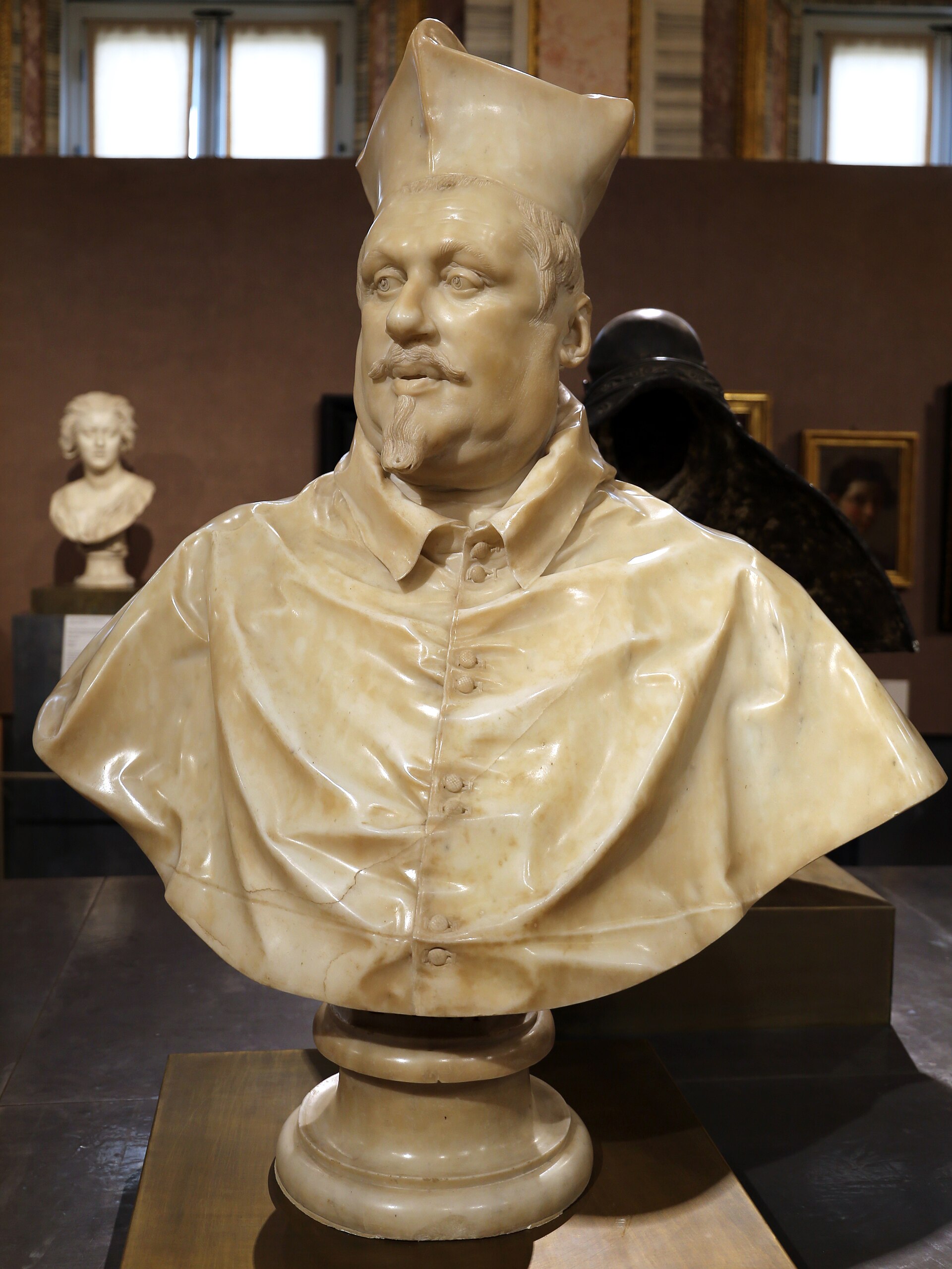 El segundo busto de Escipión Borghese, esculpido en sustitución del primero