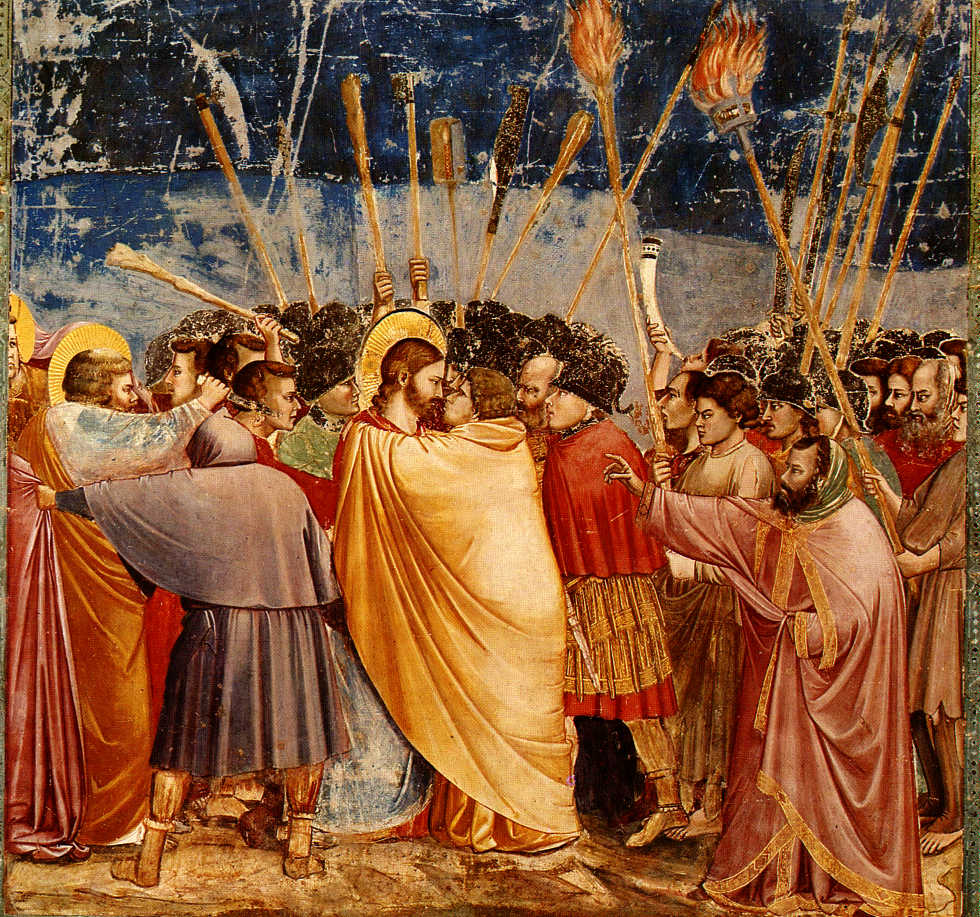 il Bacio di Giuda di Giotto nella Cappella degli Scrovegni