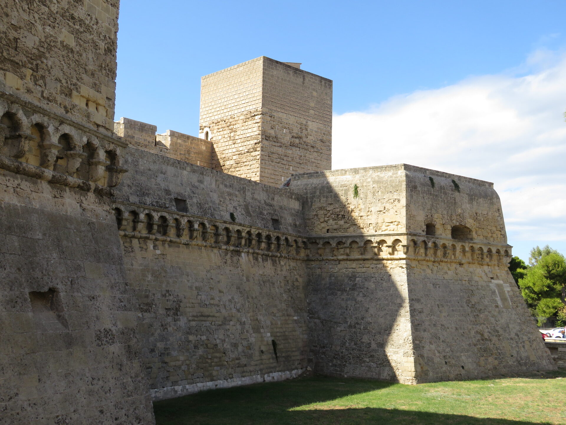 the eastern bastion of the swabian castle of bari with the tower of san francesco