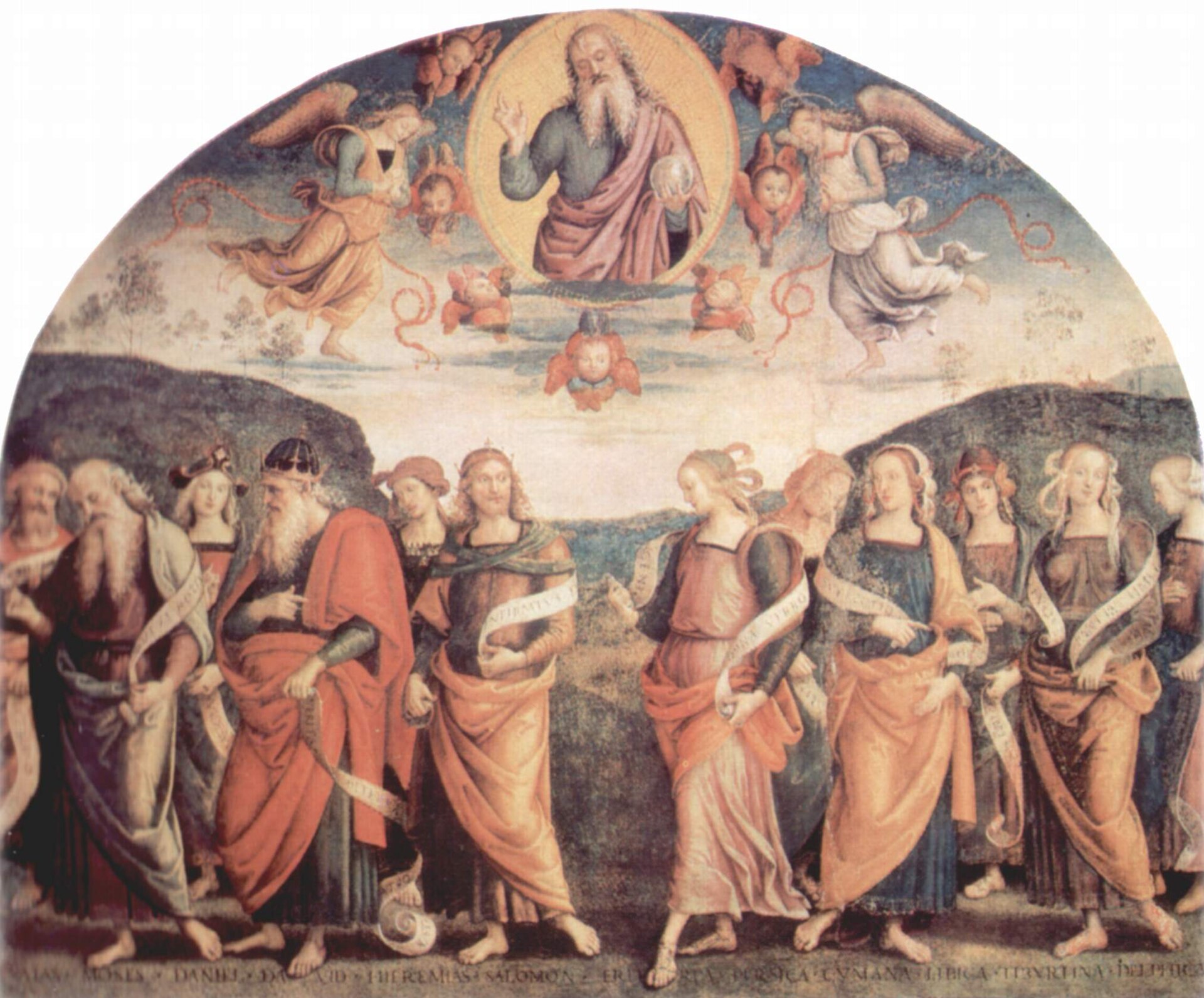 profeti e sibille affrescati dal perugino nel collegio del cambio