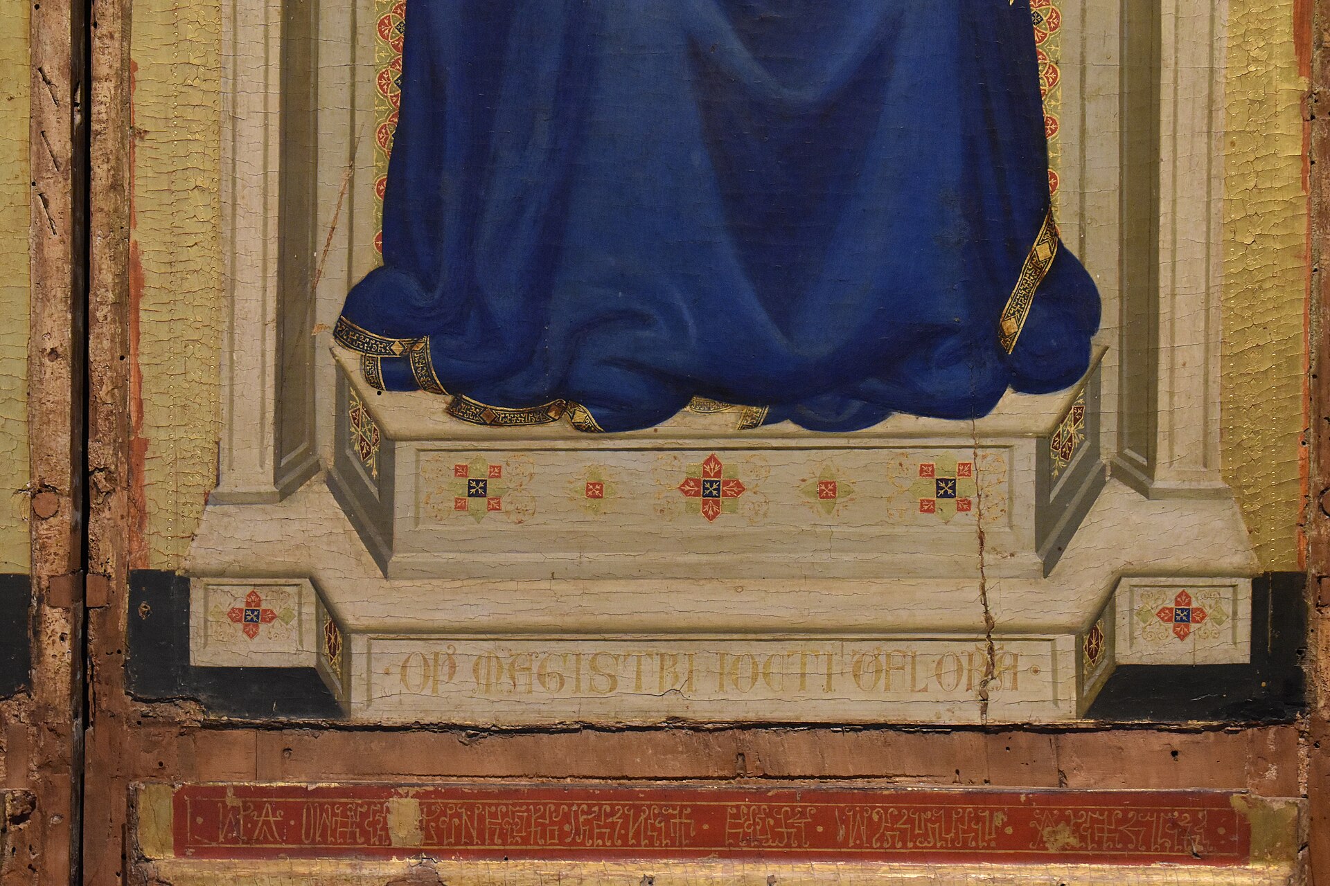 un dettaglio del polittico di bologna di giotto nella pinacoteca nazionale