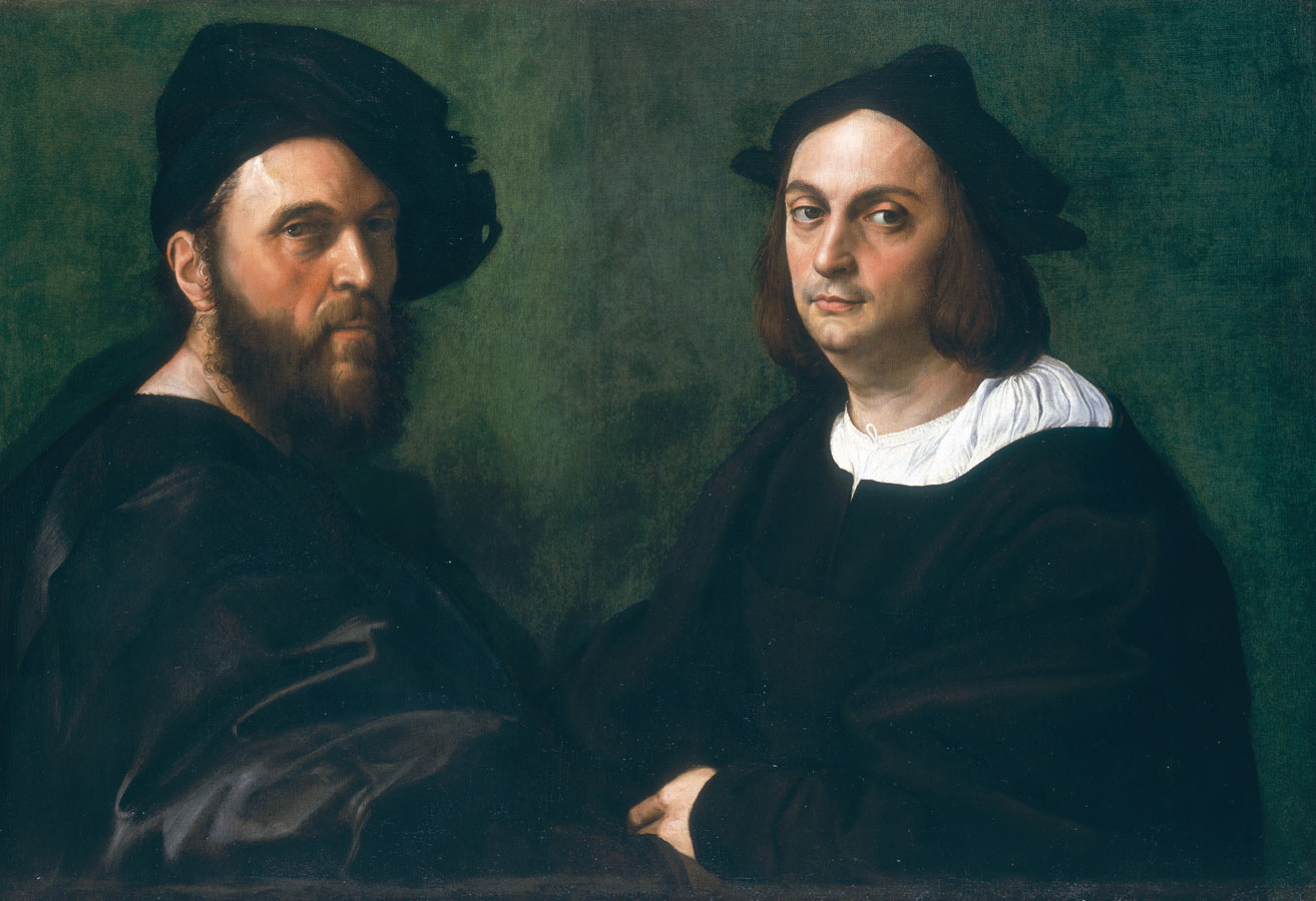 il doppio ritratto di Raffaello alla Galleria Doria Pamphilj, due letterati veneti a mezzo busto uno accanto all'altro