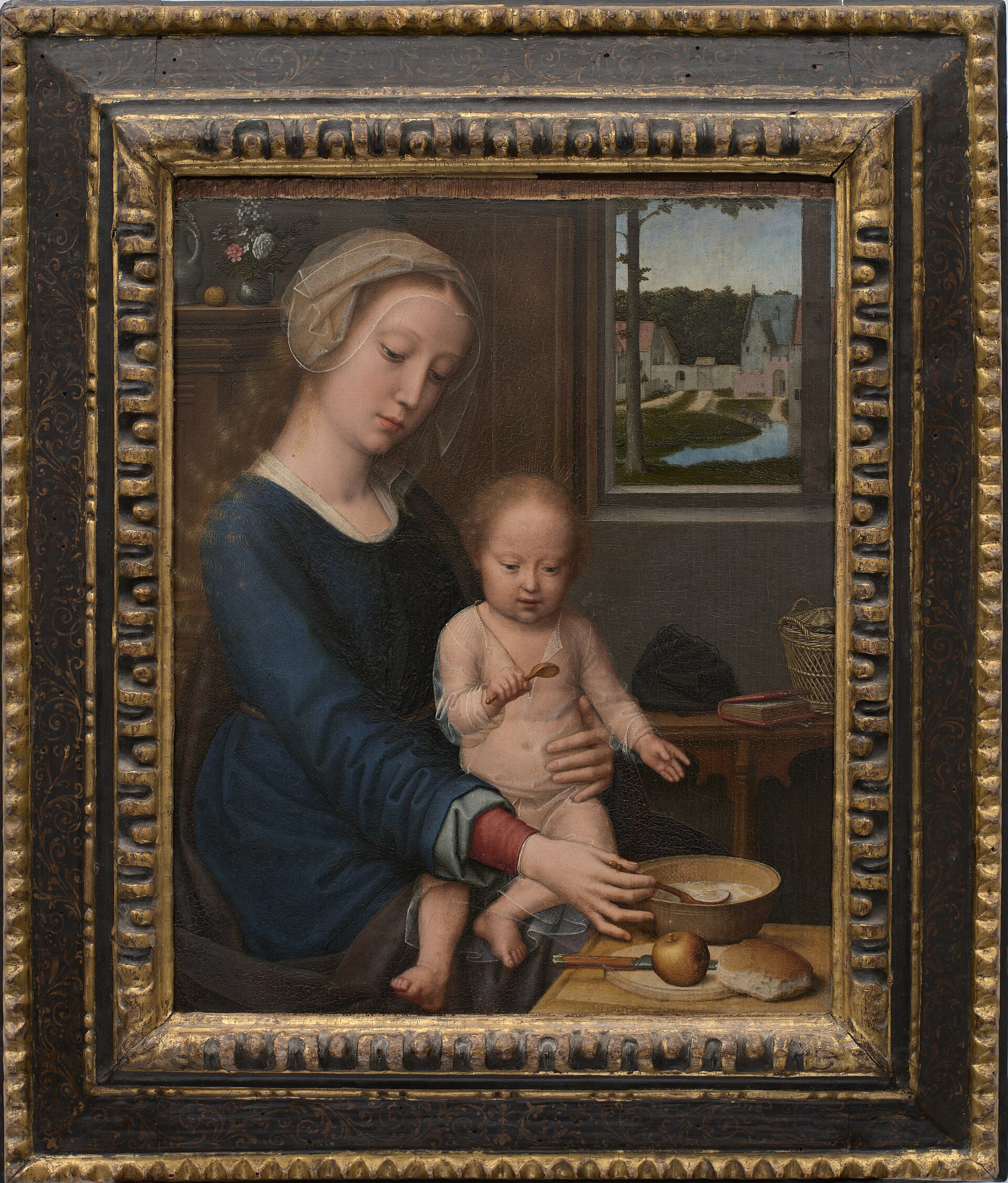 madonna della pappa by gerard david in palazzo bianco