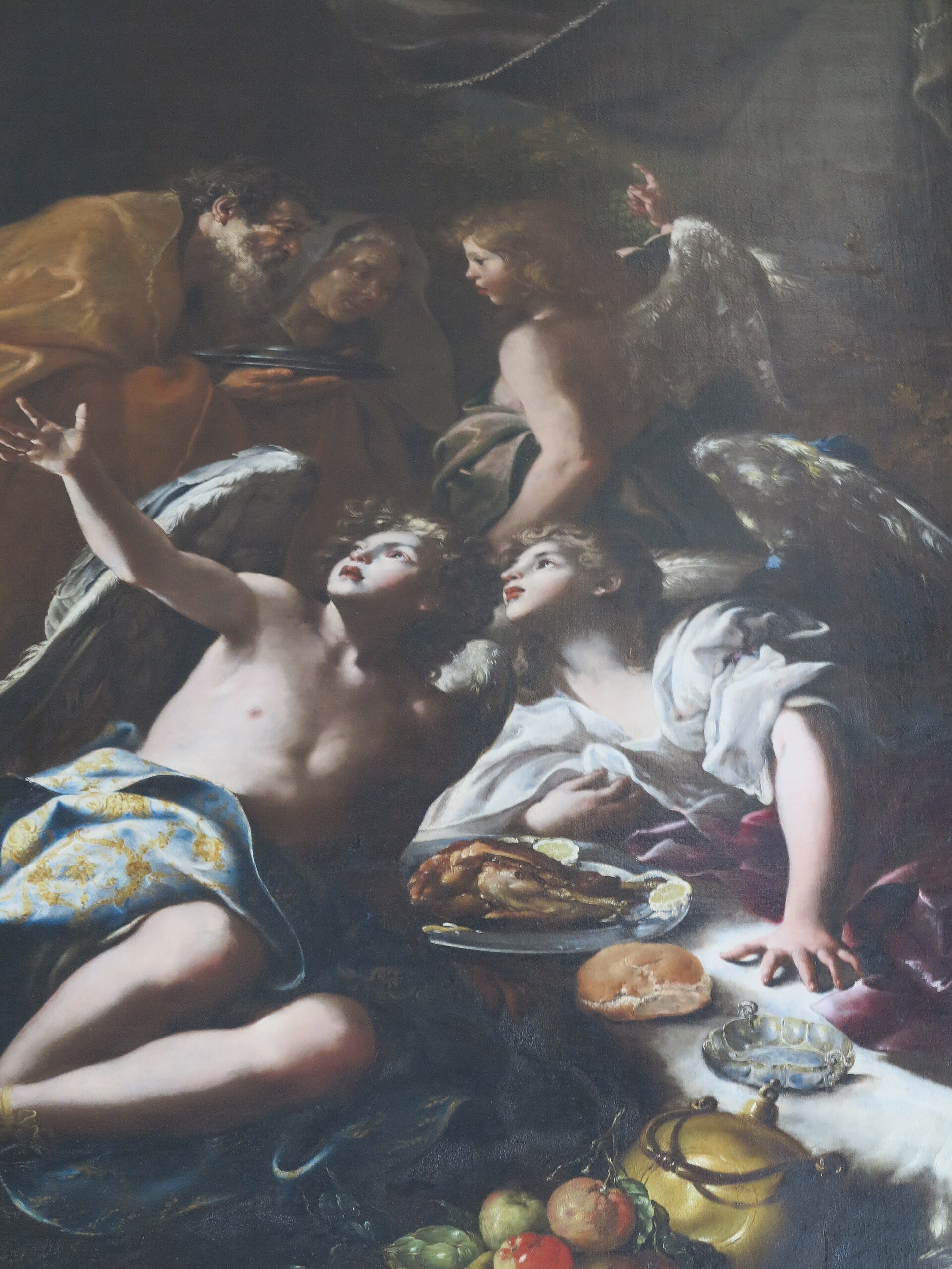 frescoed room in palazzo rosso in genoa