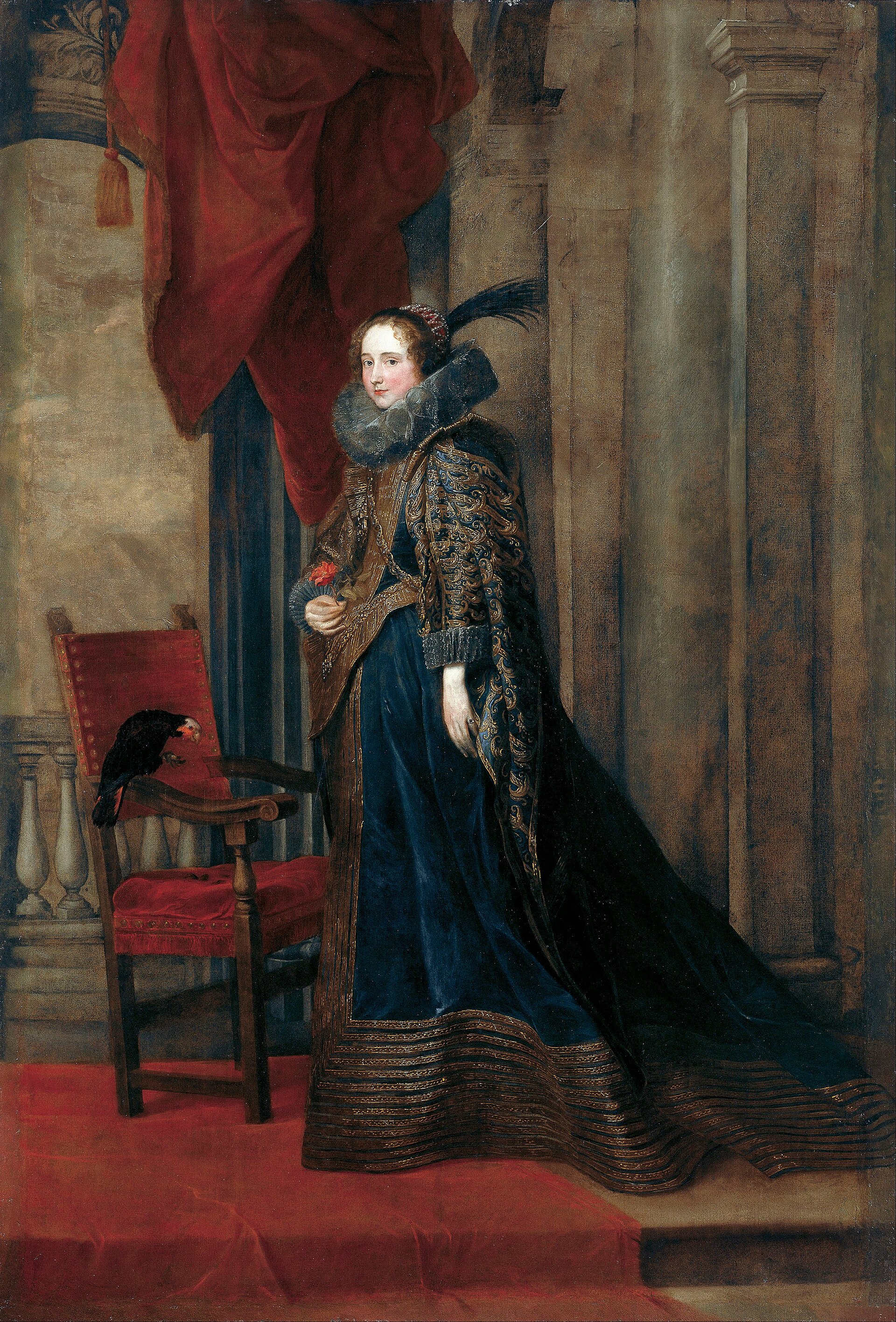portrait of paolina adorno brignole sale painted by van dyck