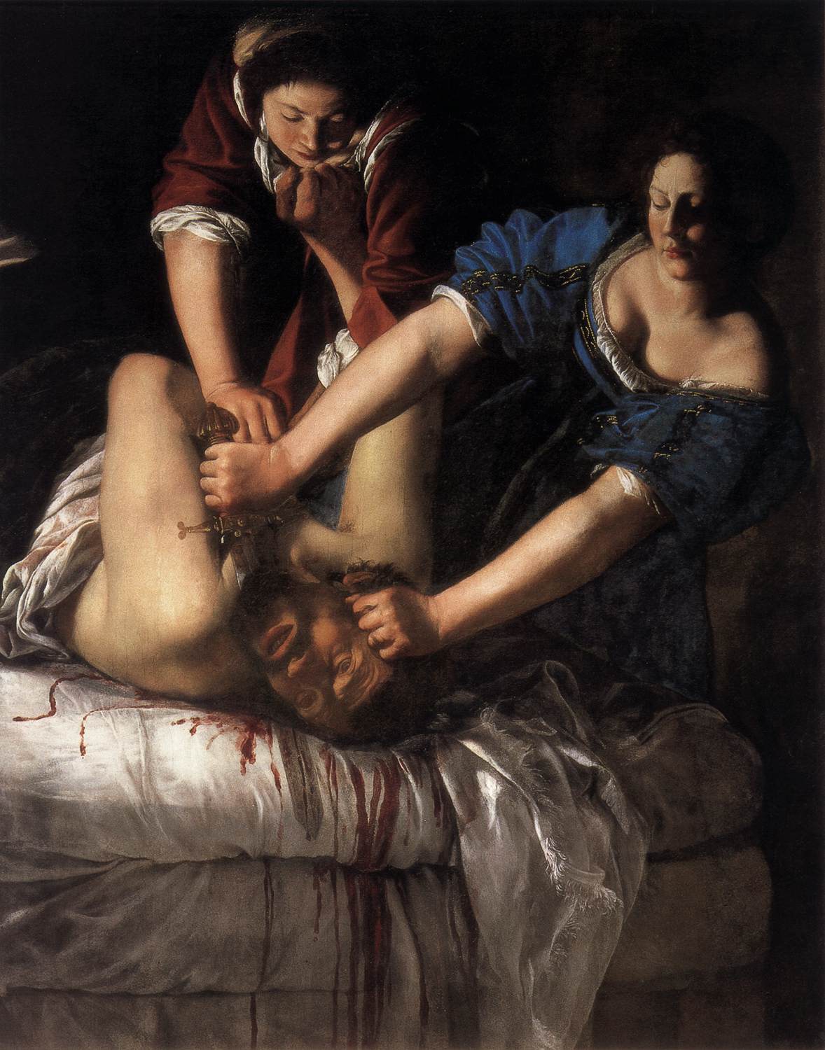 la giuditta che decapita oloferne di artemisia gentileschi nel museo di capodimonte