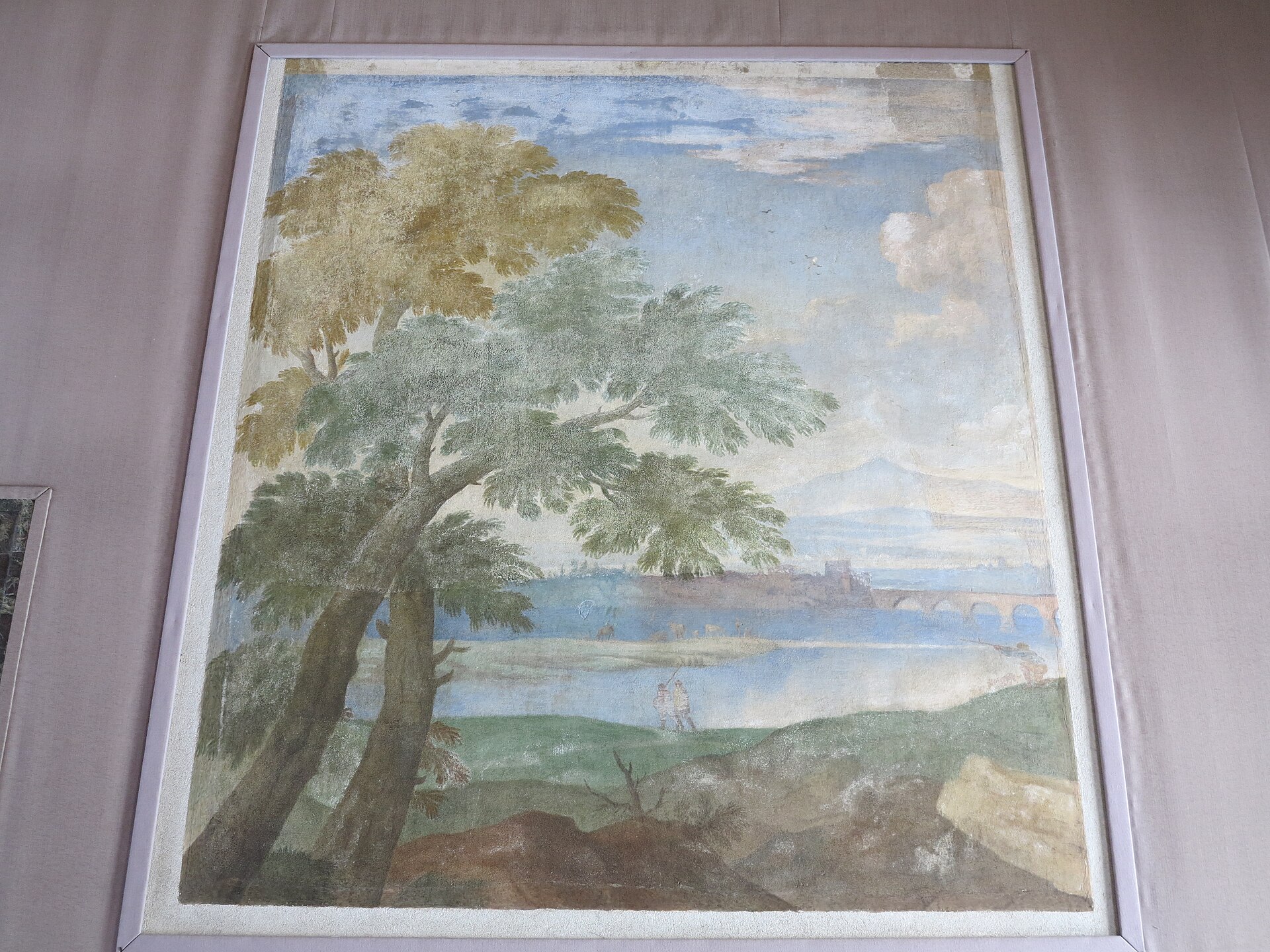 frescoed room inside palazzo rosso in genoa