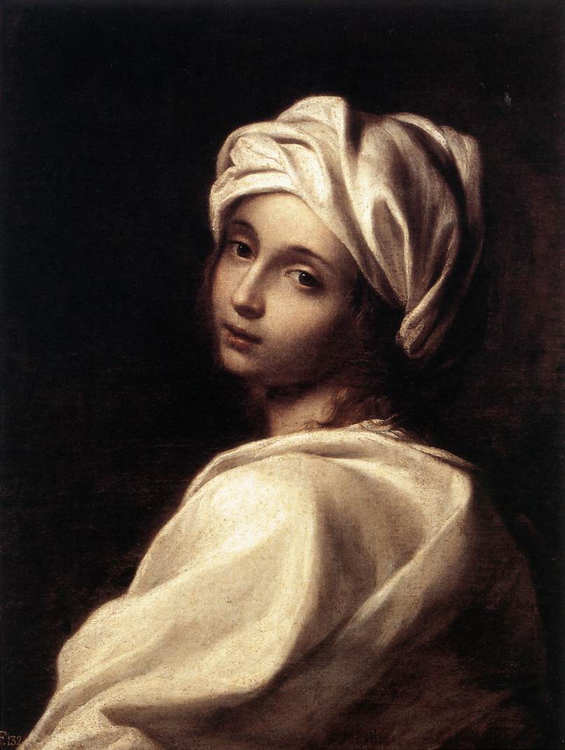 il presunto ritratto di Beatrice Cenci a Palazzo Barberini, giovane donna con un panno bianco intorno al capo che si volta