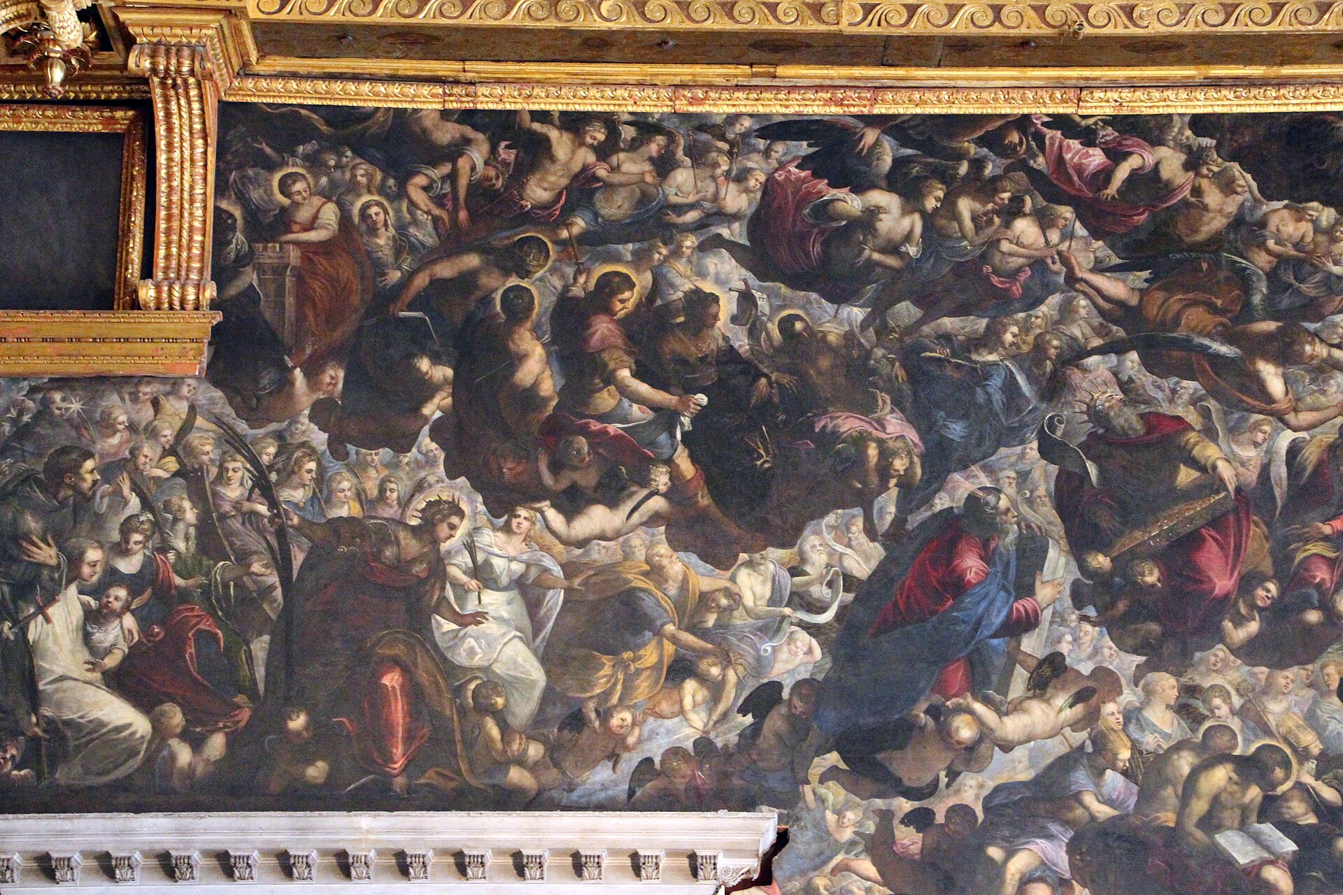 il Paradiso di Tintoretto nella Sala del Maggior Consiglio