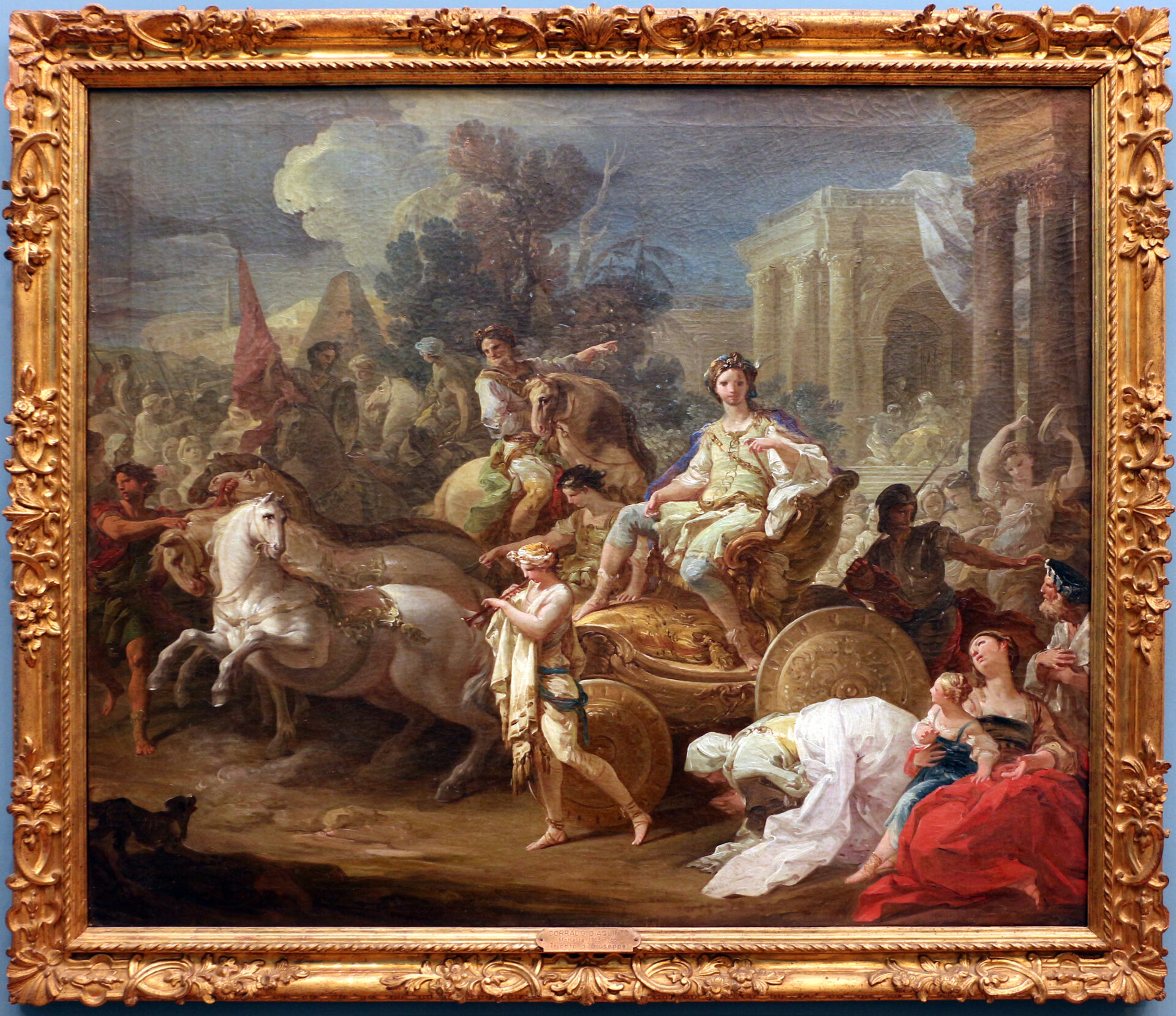 the triumph of joseph by corrado giaquinto in the pinacoteca of bari