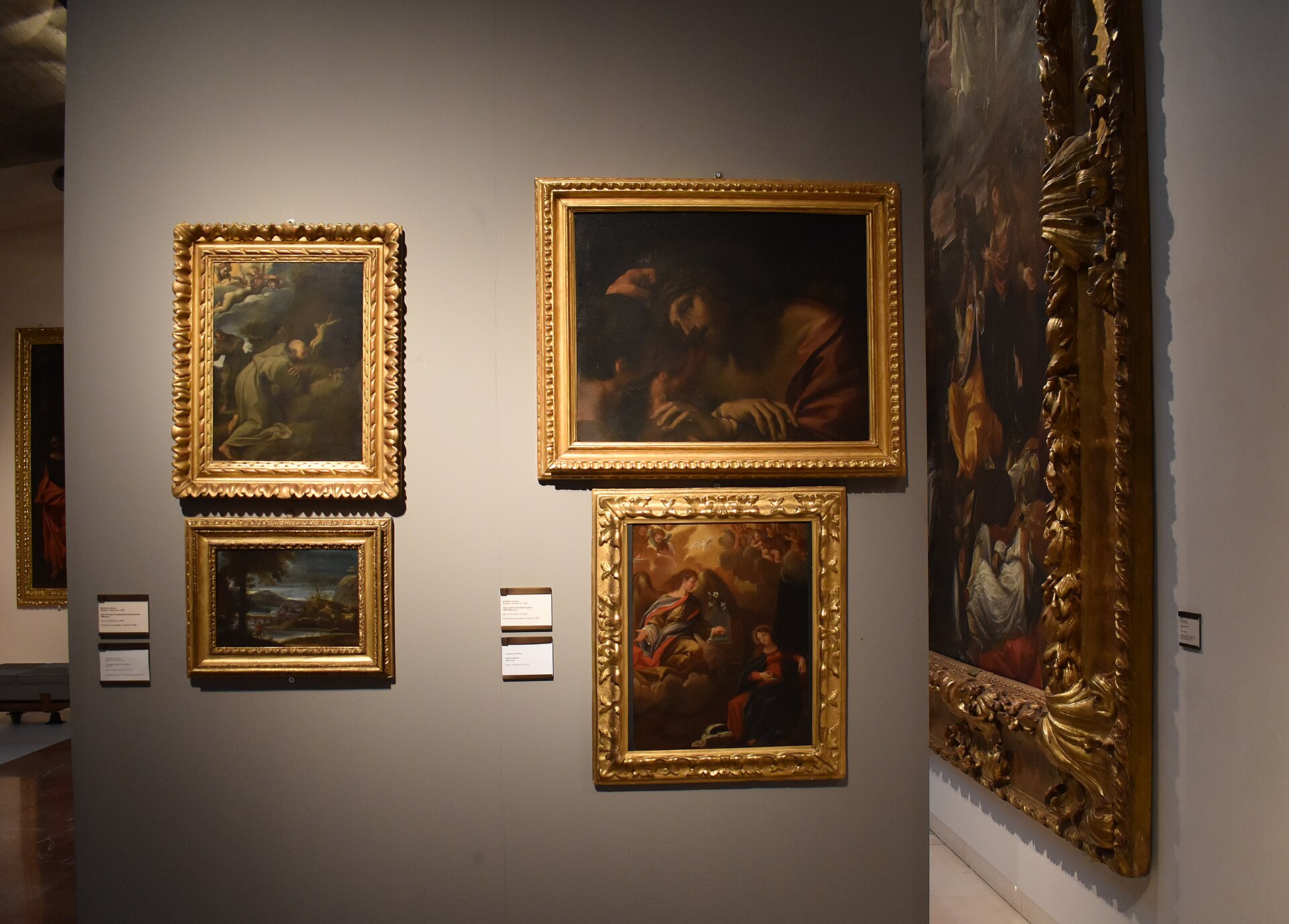 una sala della pinacoteca nazionale di bologna dedicata ai carracci