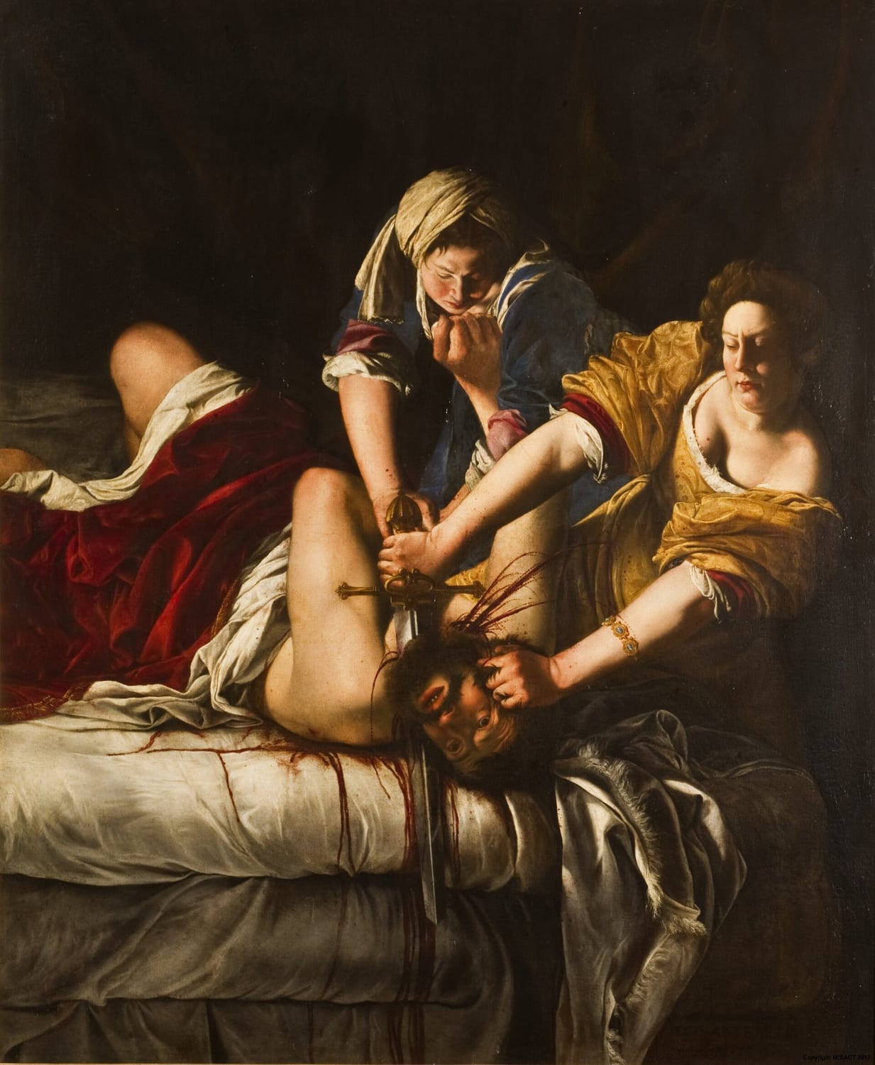 giuditta che decapita oloferne di artemisia gentileschi
