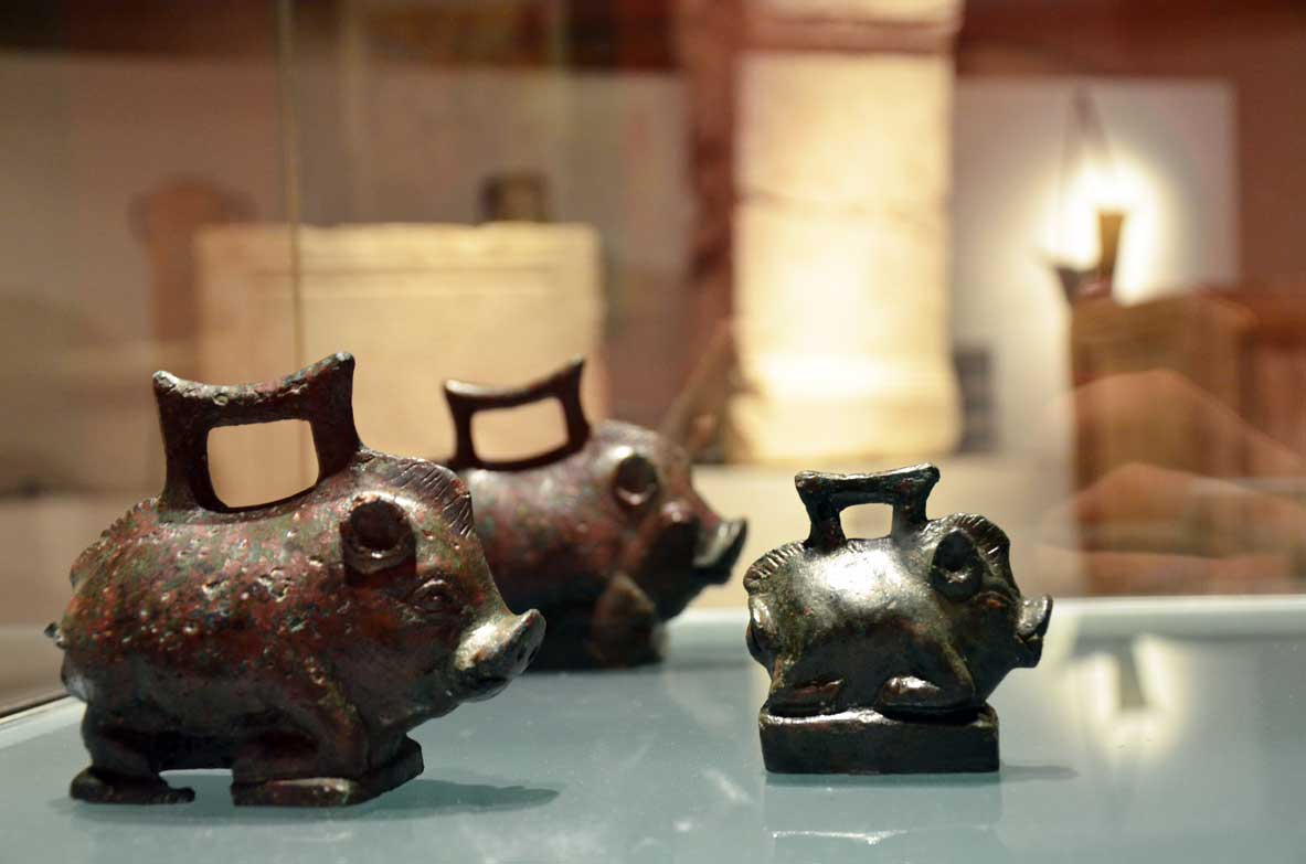 oggetti di uso quotidiano al museo romano di lione