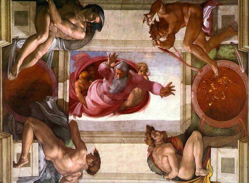 dio-divide-la-terra-dalle-acque-cappella-sistina