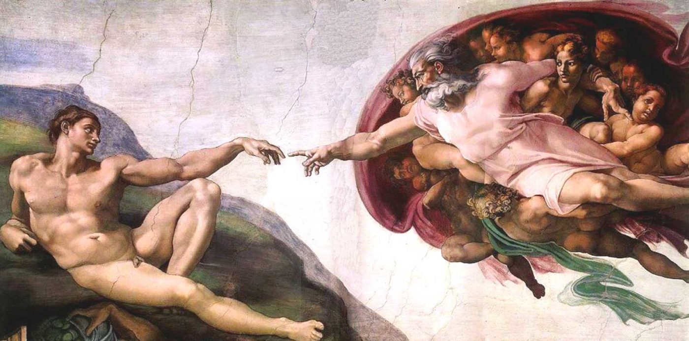 la creazione di adamo cappella sistina michelangelo