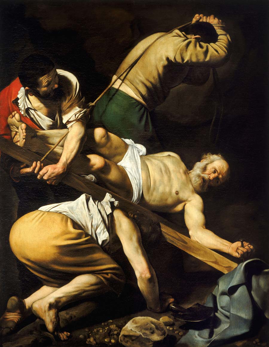la crucifixion de saint pierre, un tableau du caravage