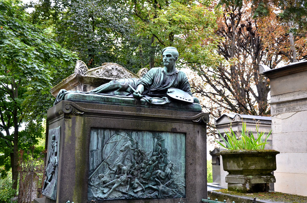 tomb of Gericault in père lachaise