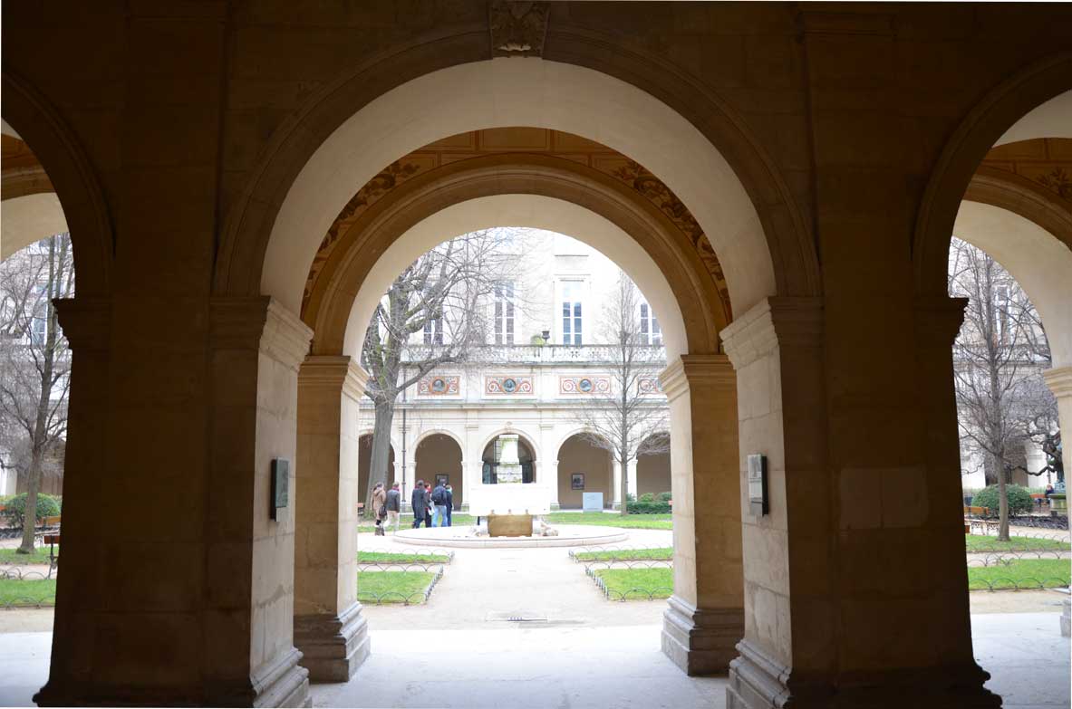 il cortile del museo delle belle arti di lione
