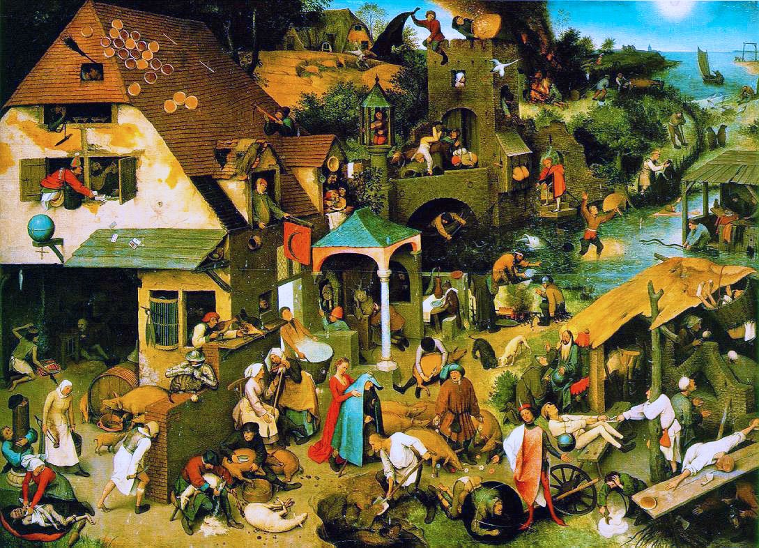 pieter bruegel's netherlandish proverbs at the gemäldegalerie