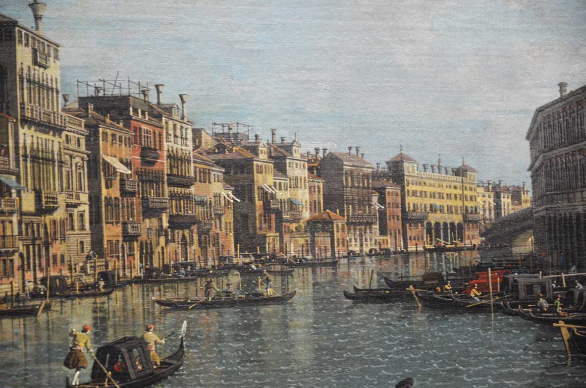 a view of venice by canaletto at the gemäldegalerie
