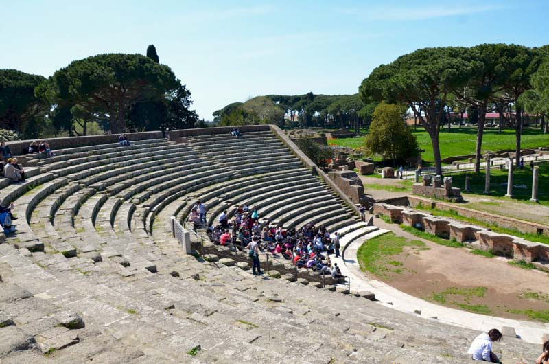 The Roman theatre of Ostia Antica