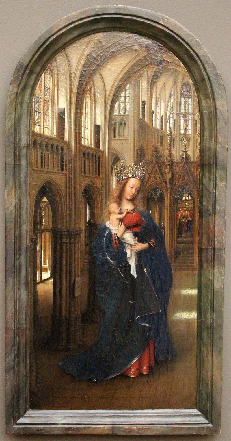 jan van eyck's madonna in the church at the gemäldegalerie