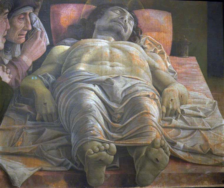 cristo morto di mantegna alla pinacoteca di brera