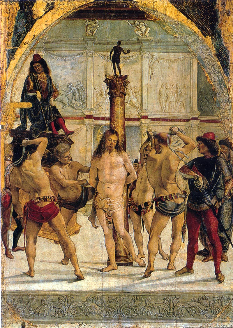 flagellazione di cristo di luca signorelli alla pinacoteca di brera