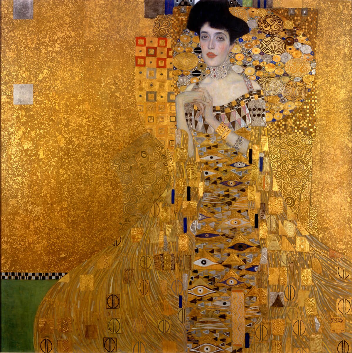 opere di klimt con fogli d'oro