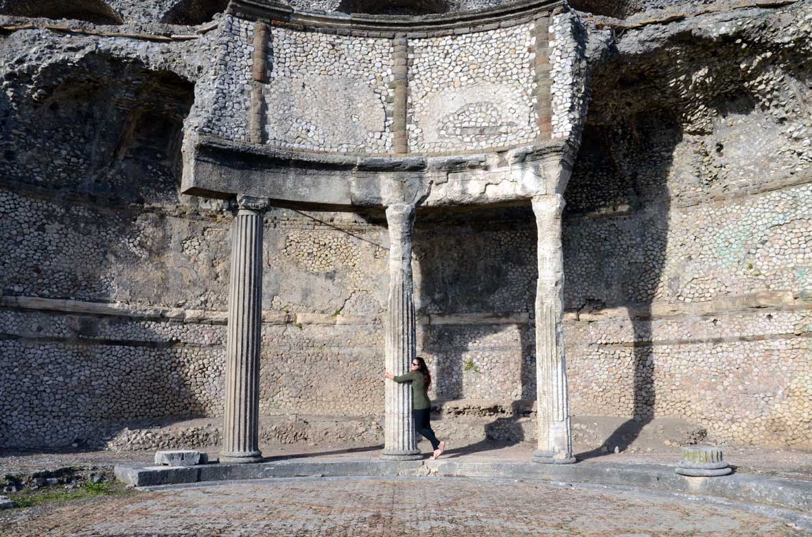 Una colonna del santuario di Palestrina
