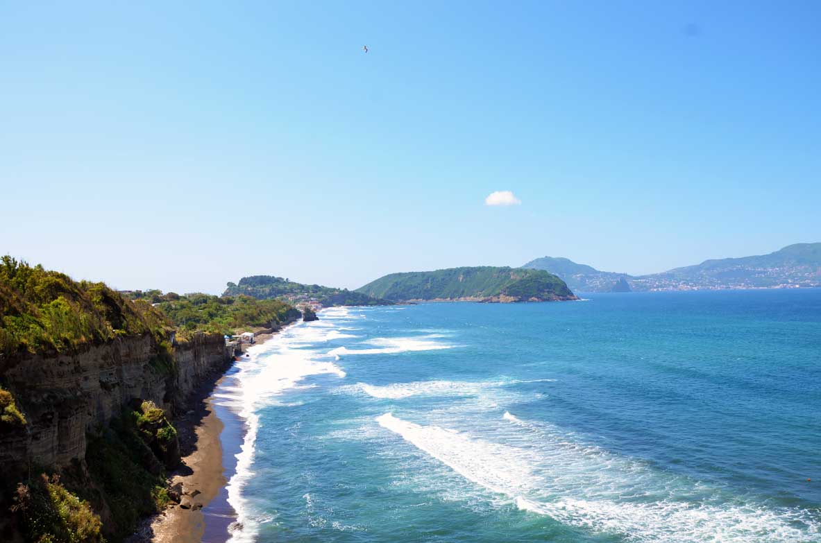 Paesaggio sul mare di Procida