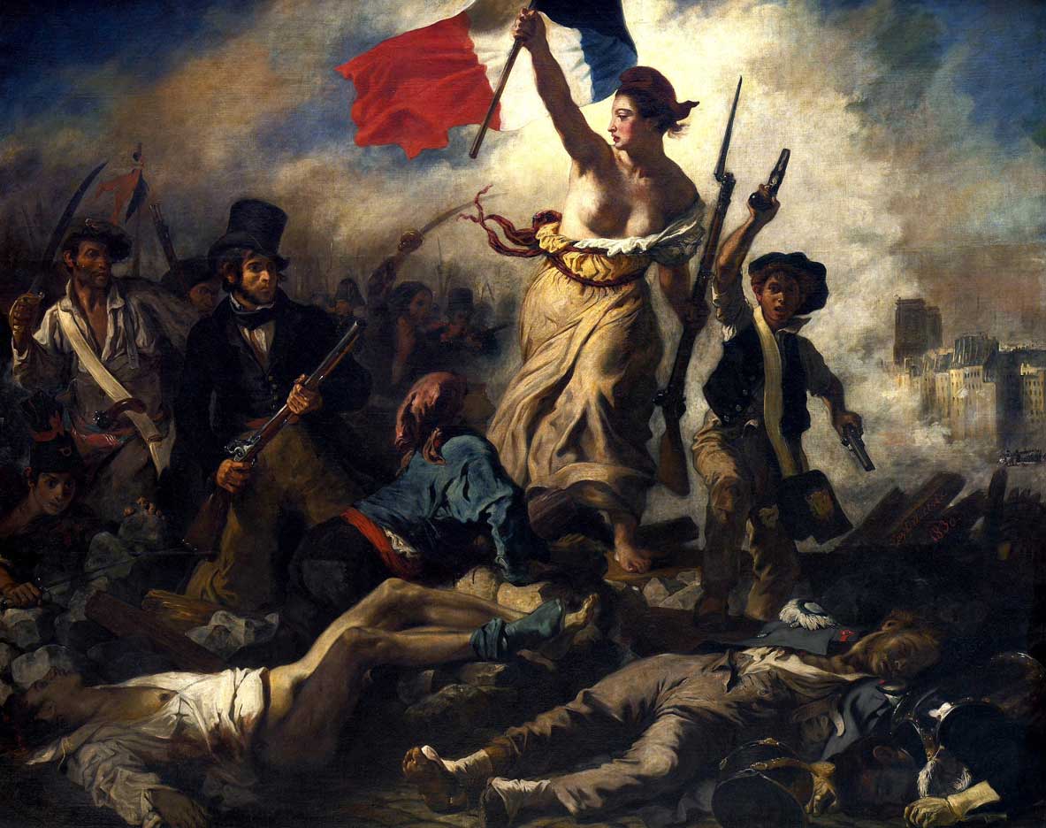 La libertà che guida il popolo di delacroix