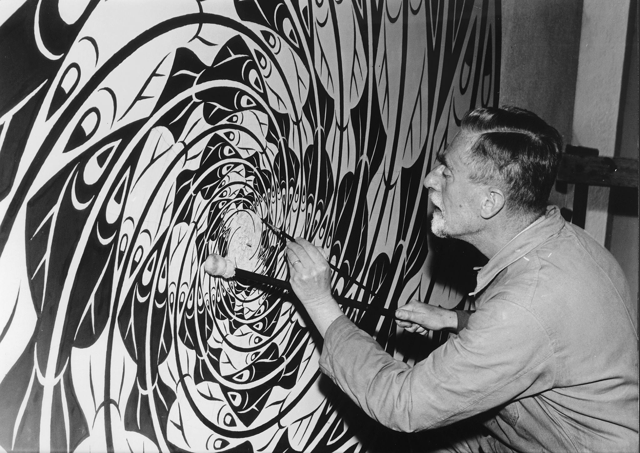 escher mentre dipinge