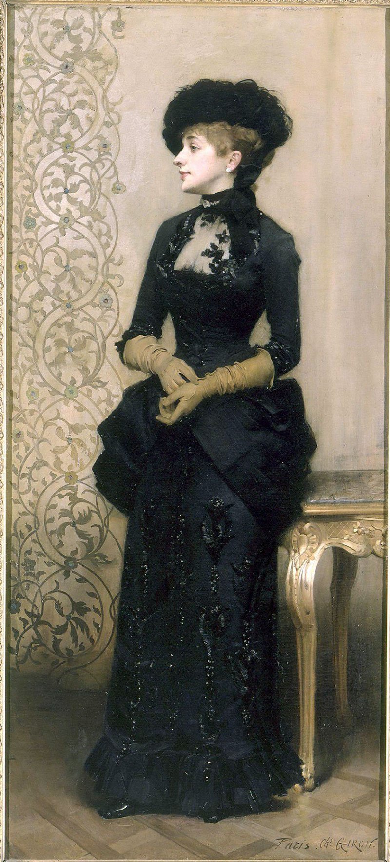 la parisienne by charles-alexandre giron at the petit palais
