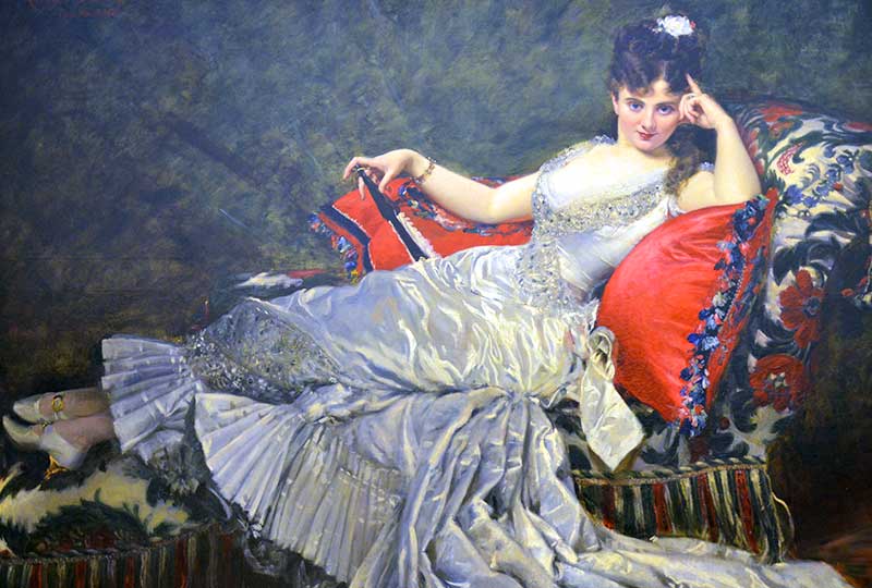a painting on display at the petit palais in paris