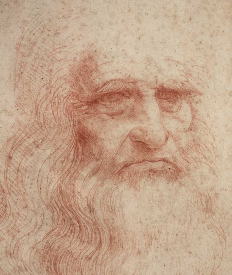 self-portrait of Leonardo da Vinci