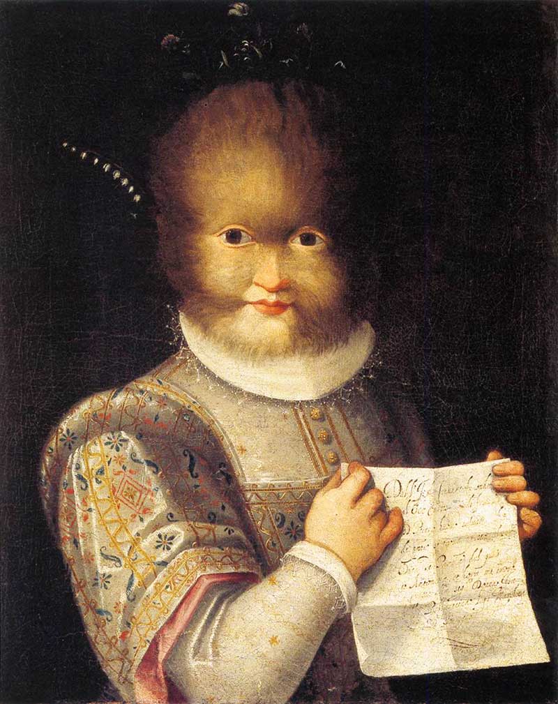 ritratto di Antonietta Gonsalvus di Lavinia Fontana
