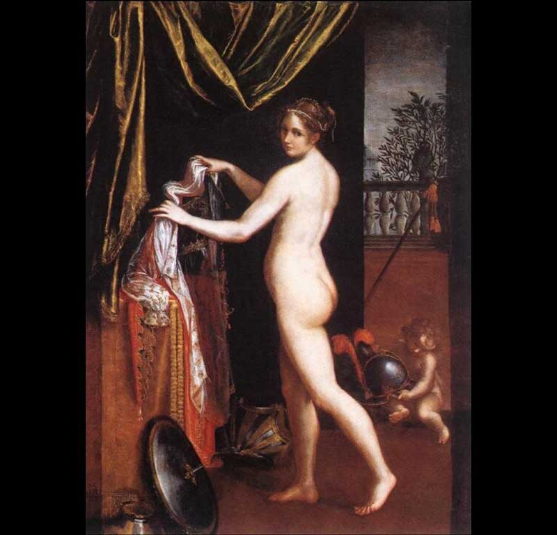 Minerva nell’atto di abbigliarsi di Lavinia Fontana