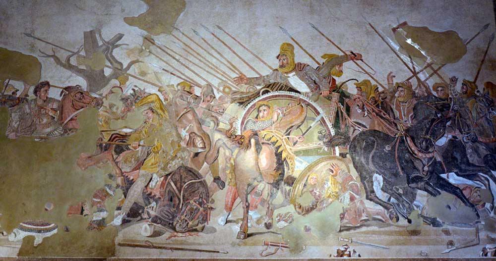 la mosaïque d'alexandre au mann
