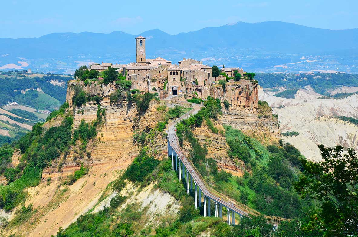 panorama di Civita di Bagnoregio