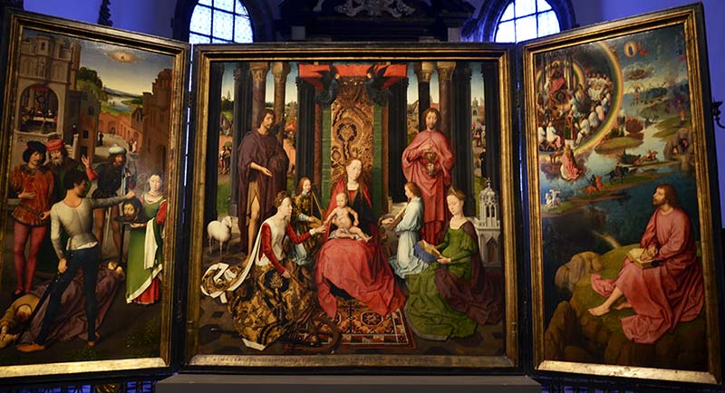 Le Mariage mystique de sainte Catherine de Memling à l’hôpital Saint-Jean de Bruges
