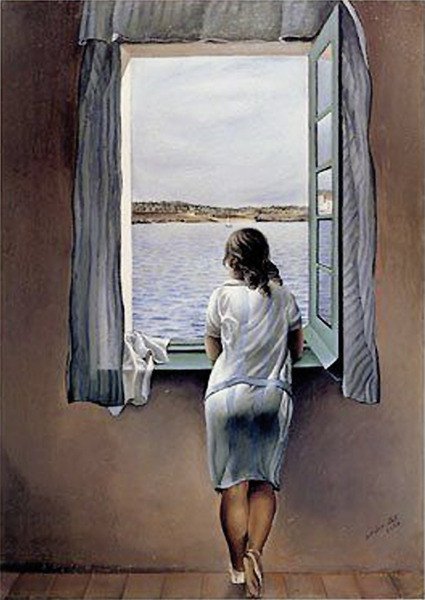 Jeune fille à la fenêtre de Salvador Dalí au Museo Reina Sofia de Madrid