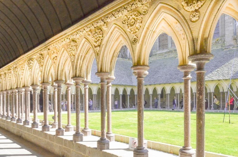 interior arches of the cloister