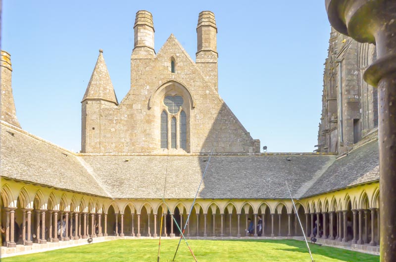 cloister inside the abbey