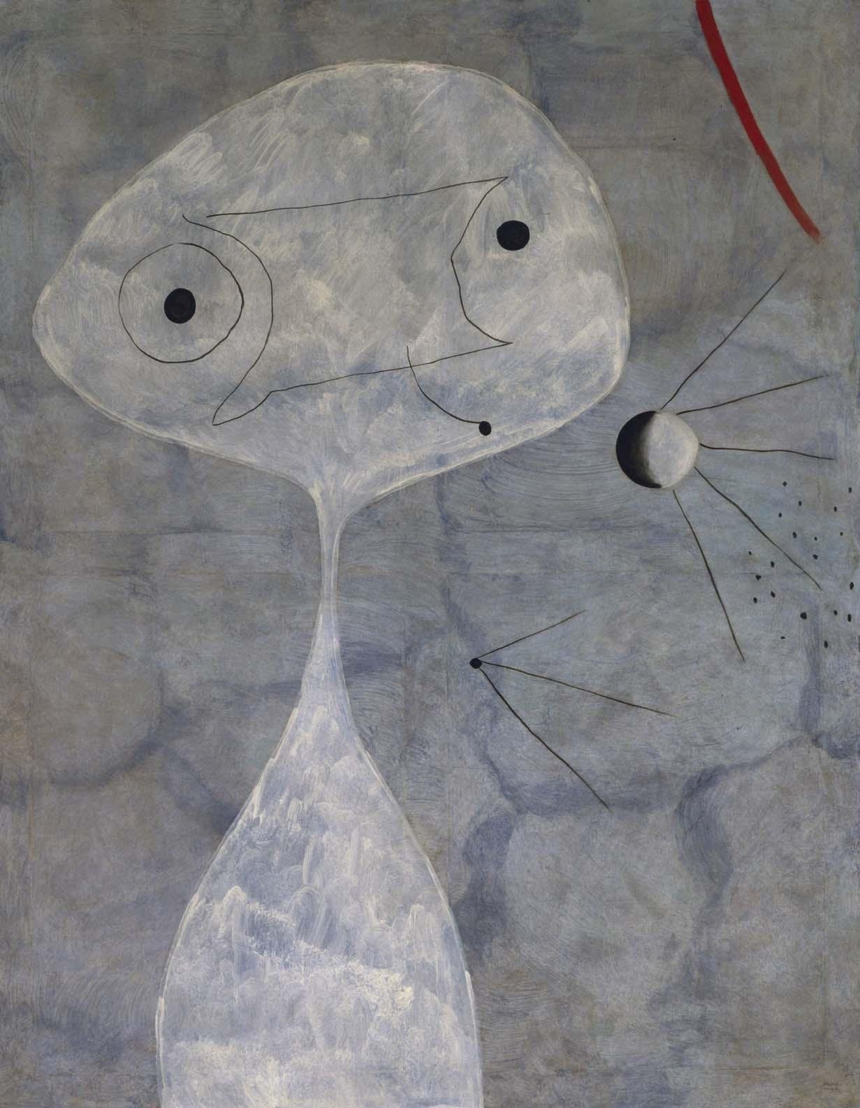 Uomo con pipa di Mirò